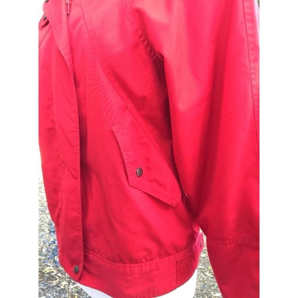 Vgt.  Women's Nordstrom "Point of View" Red Zipper Jacket Size Small - Picture 4 of 5